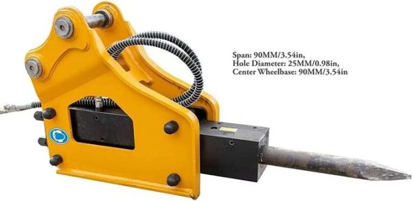 TYPHON Attachments Hydraulic Break Hammer Attachment for Mini Digger USA - Image 3