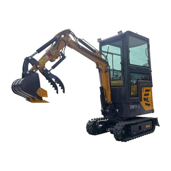 AGT 13.5 HP B&S 1 Ton Mini Small Cab Excavator, With Hydraulic Thumb and Swing Boom ,Gasoline For Sale | AGT-DM13-C - Image 2