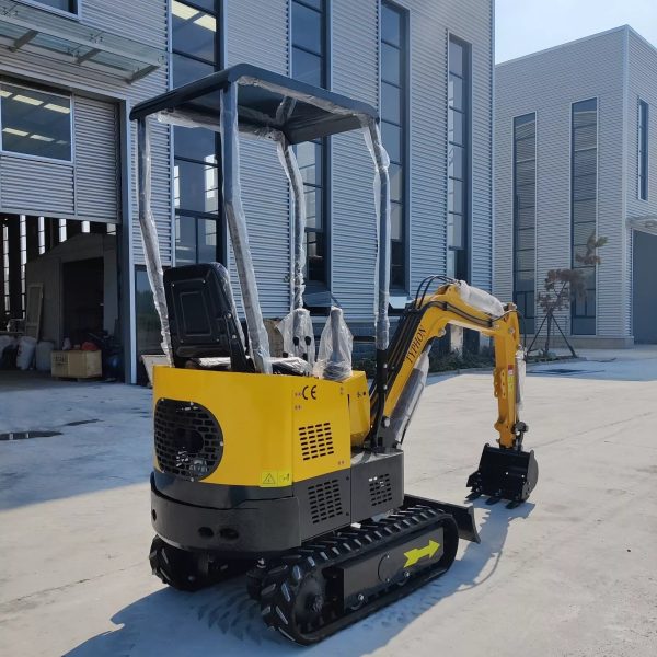 In USA Mini Excavator 1 Ton Digger 13.5hp Gas Tracked Crawler B&S EPA Engine - Image 6