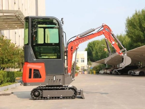 TYPHON TERROR ONE Mini Excavator – 1.1 Ton Trench Digger with Cabin, Hydraulic Thumb Clip, Hydraulic Oil Cooler, 13.5hp B&S Engine USA - Image 6