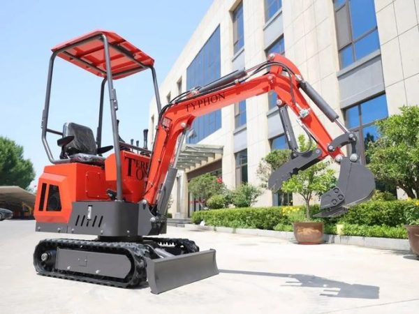 TYPHON TERROR ONE STORM Mini Excavator – 1 Ton Trench Digger with Canopy, Hydraulic Thumb Clip, Hydraulic Oil Cooler, 13.5hp B&S Engine USA - Image 8