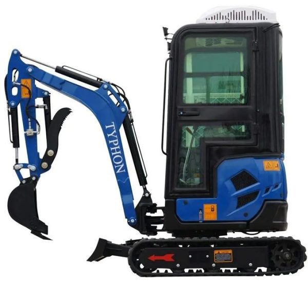2025 4000 lb TYPHON TERROR XVII Cabin Mini Excavator Rubber Track with Kubota D902 Diesel Engine - Image 5