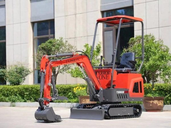 TYPHON TERROR ONE STORM Mini Excavator – 1 Ton Trench Digger with Canopy, Hydraulic Thumb Clip, Hydraulic Oil Cooler, 13.5hp B&S Engine USA - Image 5