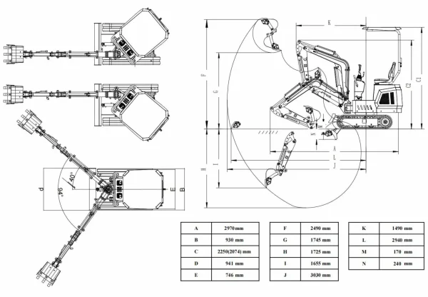 TYPHON TERROR ONE Mini Excavator – 1.1 Ton Trench Digger with Cabin, Hydraulic Thumb Clip, Hydraulic Oil Cooler, 13.5hp B&S Engine USA - Image 7