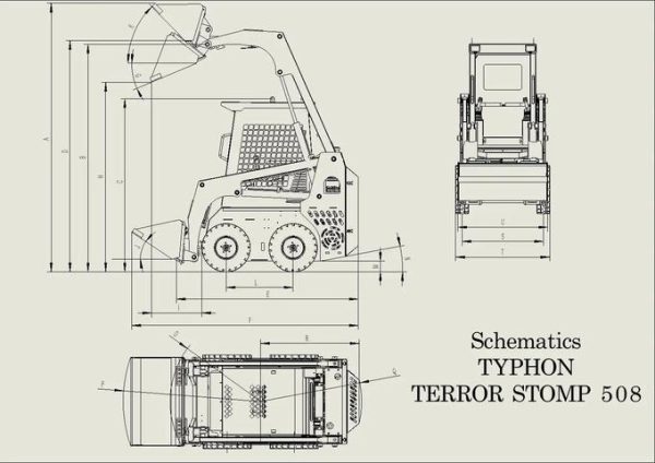 TYPHON STOMP Mini Skid Steer Gas EPA Engine USA - Image 5