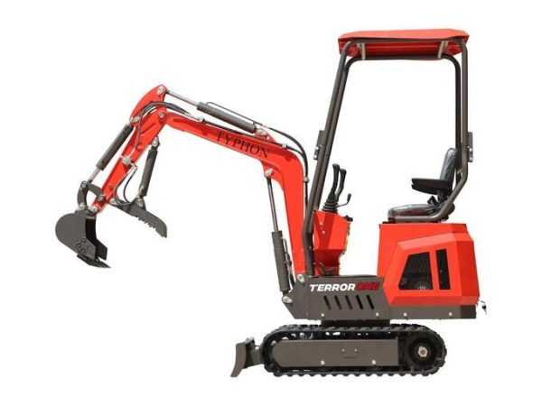 TYPHON TERROR ONE STORM Mini Excavator – 1 Ton Trench Digger with Canopy, Hydraulic Thumb Clip, Hydraulic Oil Cooler, 13.5hp B&S Engine USA - Image 11