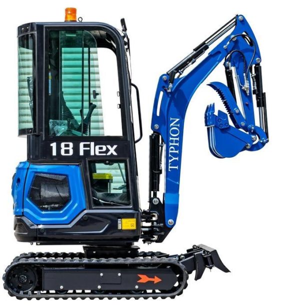TYPHON 18 FLEX PRO 1.8 Ton Mini Excavator USA with 12 attachments - Image 6