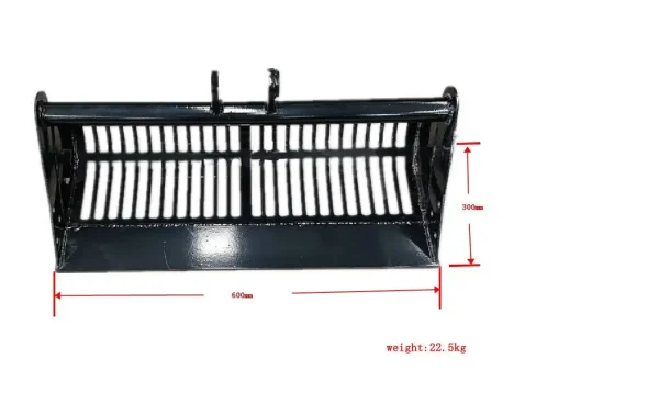 Screening skeleton Bucket: Attachment 600mm TYPHON Mini Excavators USA - Image 5