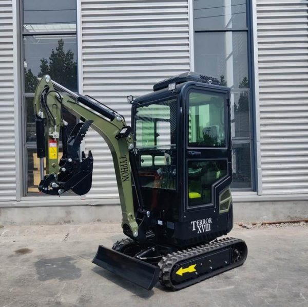 Green TYPHON TERROR XVIII Prestige 2 Ton Mini Excavator KUBOTA Diesel Engine USA - Image 8