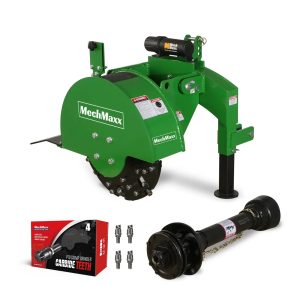 3-Point PTO Stump Grinder with 34 Carbide Teeth (PTO Shaft Included with Slip Clutch), for 15-45HP Tractor, SG24